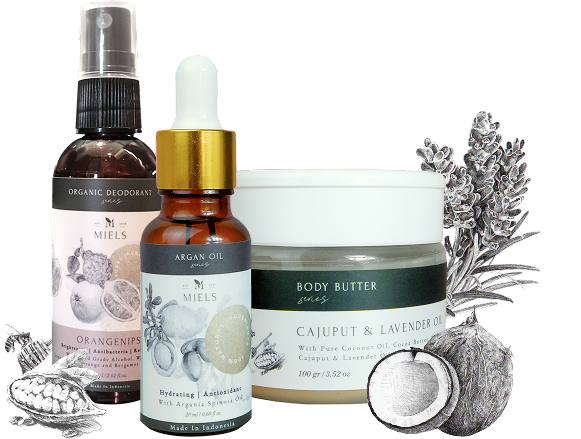 Miels Argan Oil, Body Butter, and Organic Deodorant - clean beauty ingredients